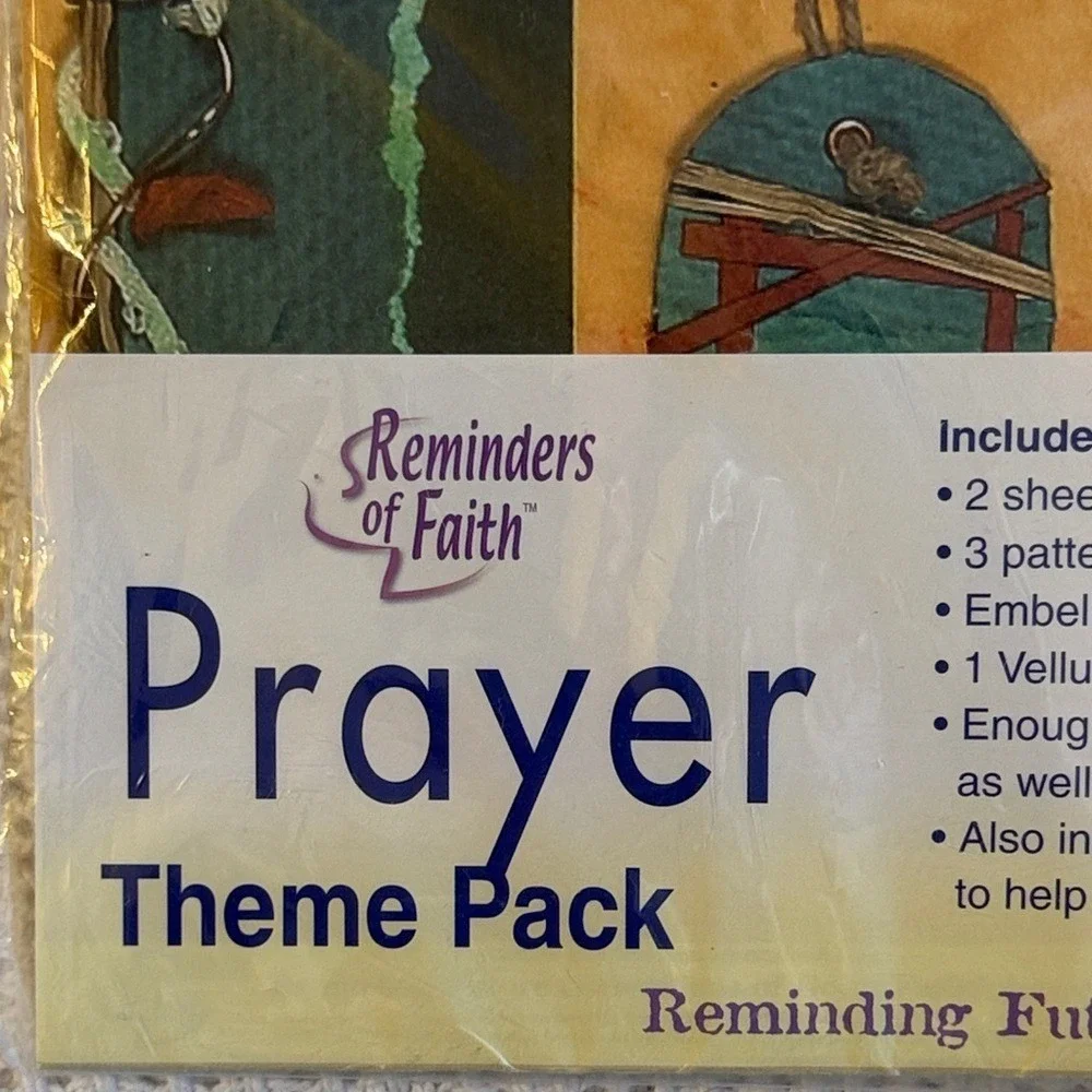 Reminders of Faith Prayer Theme Pack Scrapbook Kit Religious Scripture Paper NEW